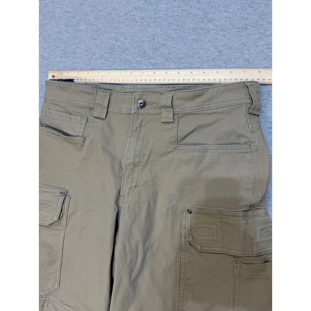 Duluth Trading Co Flex Fire Hose Convertible Cargo Pants Khaki 36x32 Men (36x28)